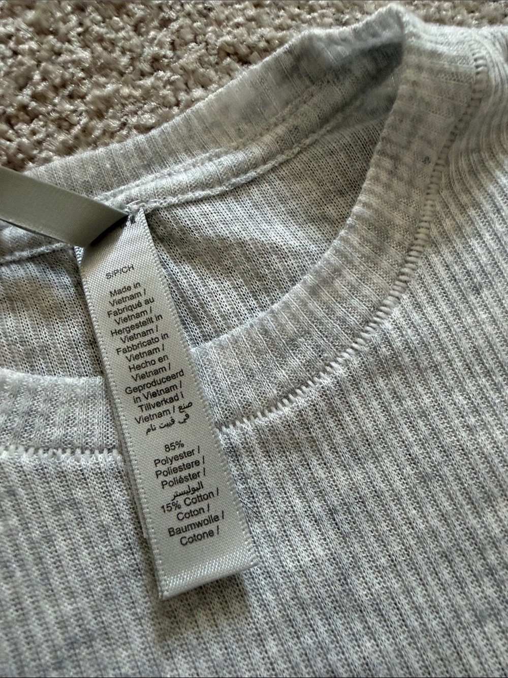 SKIMS Sheer Rib Tee - Picture 4 of 5